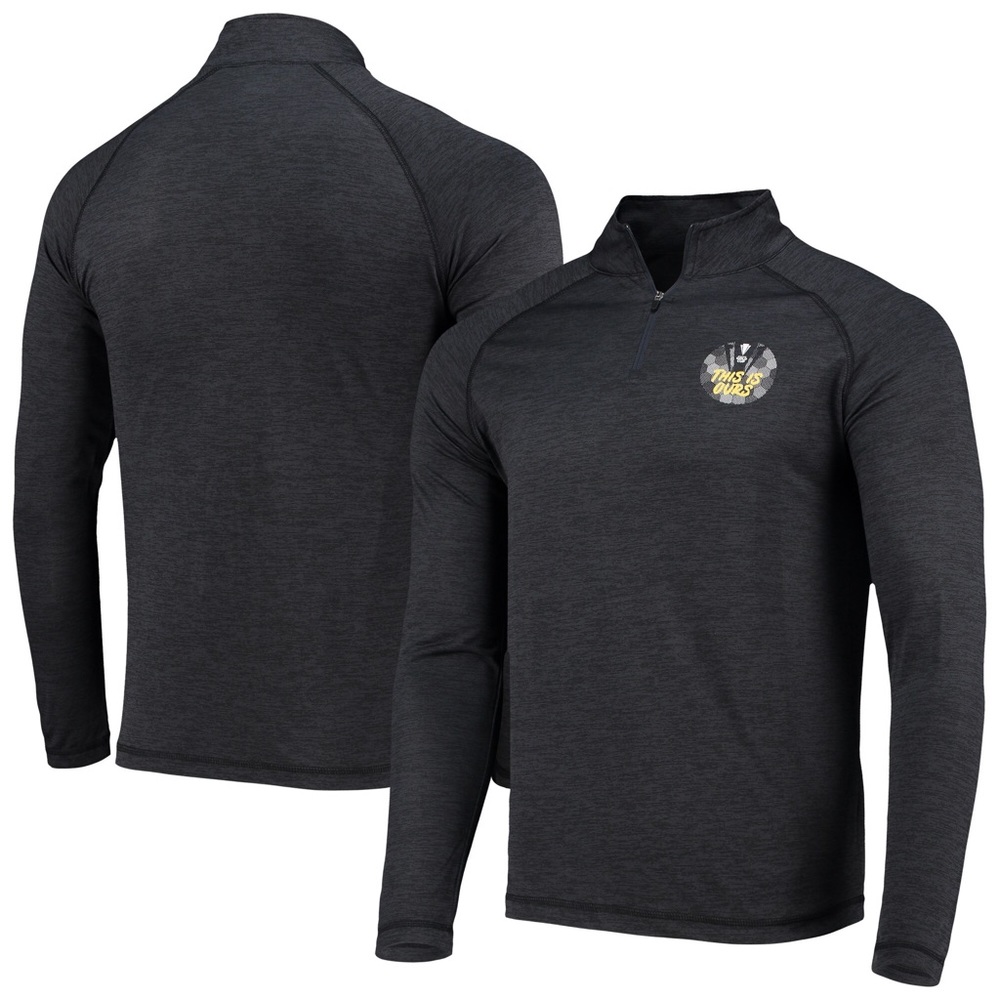 2021 CONCACAF GoldCup Fanatics Branded Striated Quarter zip Raglan Jacket Black